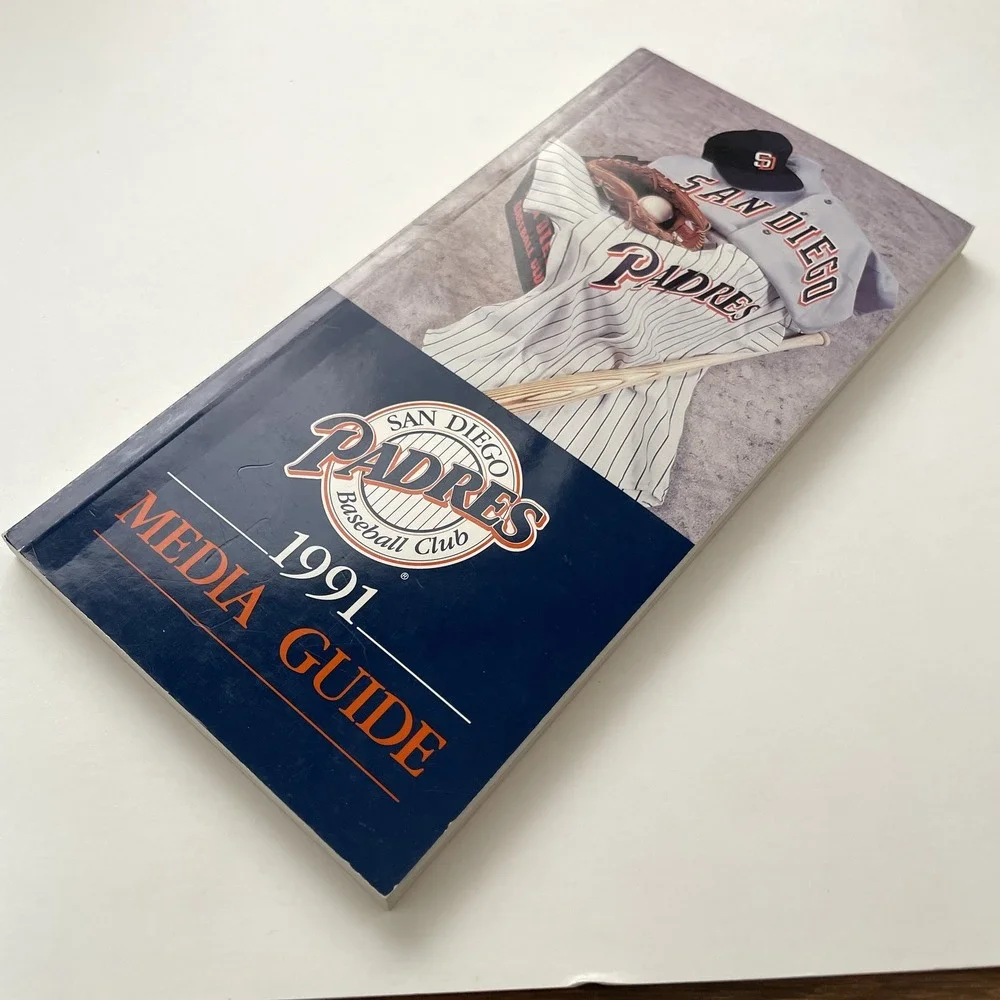 1991 San Diego Padres Baseball Club Official Media Guide Vintage MLB Publication